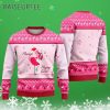 Flamingo Playing Guitar Ugly Christmas Sweater Pink Flamingo 3 3