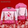 Flamingo Playing Guitar Ugly Christmas Sweater Pink Flamingo 5 5