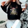 Frog Christmas Shirt Frog Person Shirts Hers Amphibian Lover Gift Pink Coquette Frog Sweatshirt Gifts Christmas Hers Sweater Gift Hers 4