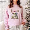 Frog Christmas Shirt Frog Person Shirts Hers Amphibian Lover Gift Pink Coquette Frog Sweatshirt Gifts Christmas Hers Sweater Gift Hers 7