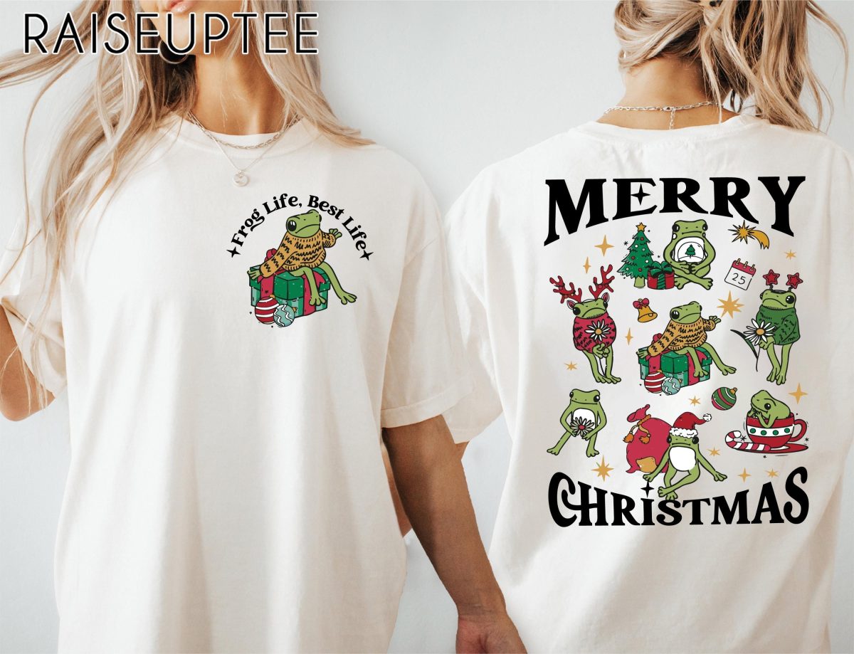 Frog Christmas Shirt Xmas Party Sweater Christmas Animals Shirt Xmas Frog Sweater Pet Lover Shirt Winter Holiday Pet Owner Shirt 1 scaled