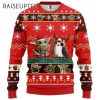 Funny Baby Yoda Santa And Frog Christmas Ugly Sweater 2 2