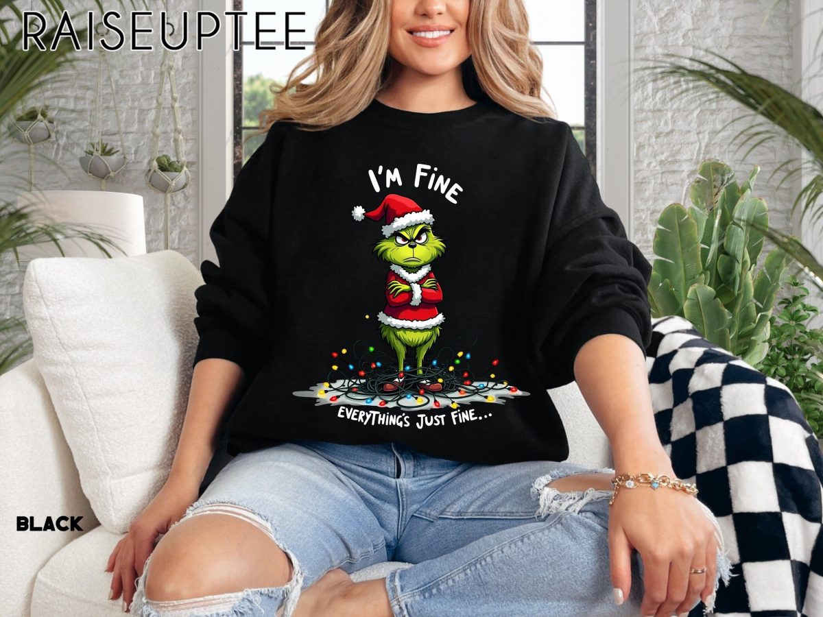 Funny Christmas Lights Sweatshirt Quirky Christmas Humor Funny Xmas Party Sweater Holiday Light Hoodie Ugly Christmas Lights Pullover 1 scaled