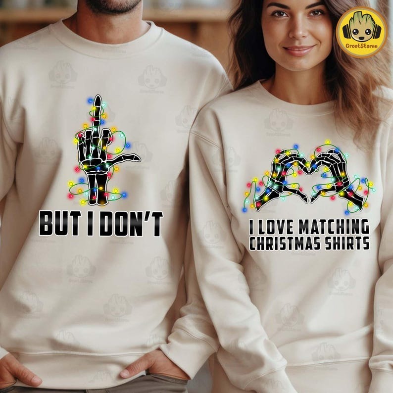 Funny Christmas Shirts For Couples Raiseuptee, I Love Matching Christmas Shirt But I Don’t Shirt