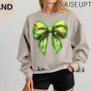 Funny Christmas Sweatshirt Coquette Bow Christmas Sweatshirt Merry Grinchmas Christmas Holiday Party Outfit Grinch sweatshirts 2