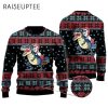 Funny Dinosaur Christmas Sweater With Unicorn 2 2