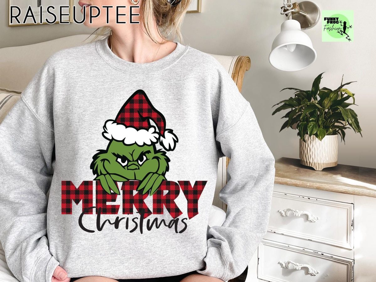 Funny Grinch Christmas Sweatshirt Grinchmas Sweatshirt Xmas Holiday Sweatshirt Christmas Tree Sweatshirt Grinch Lovers Christmas Gift 3