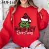 Funny Grinch Christmas Sweatshirt Grinchmas Sweatshirt Xmas Holiday Sweatshirt Christmas Tree Sweatshirt Grinch Lovers Christmas Gift 4