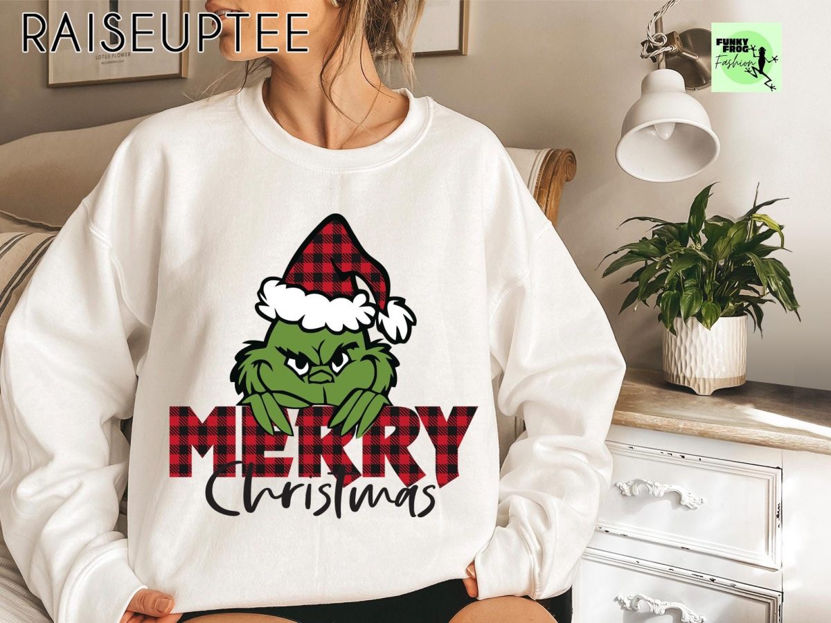 Funny Grinch Christmas Sweatshirt Grinchmas Sweatshirt Xmas Holiday Sweatshirt Christmas Tree Sweatshirt Grinch Lovers Christmas Gift 6