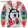 Funny Husky Dog Ugly Christmas Sweater 2 2