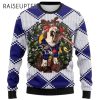 Funny Reindeer Pug Dog Ugly Christmas Sweater Ravens 2 2