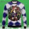 Funny Reindeer Pug Dog Ugly Christmas Sweater Ravens 3 3