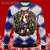 Funny Reindeer Pug Dog Ugly Christmas Sweater Ravens 5 5