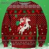 Funny Santa Riding A Unicorn Christmas Sweater 3 3