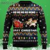 Funny Ugly Christmas Sweater Santa Riding A Unicorn 3 3