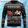 Funny Ugly Christmas Sweater Santa Riding A Unicorn 4 4