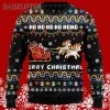 Funny Ugly Christmas Sweater Santa Riding A Unicorn 5 5