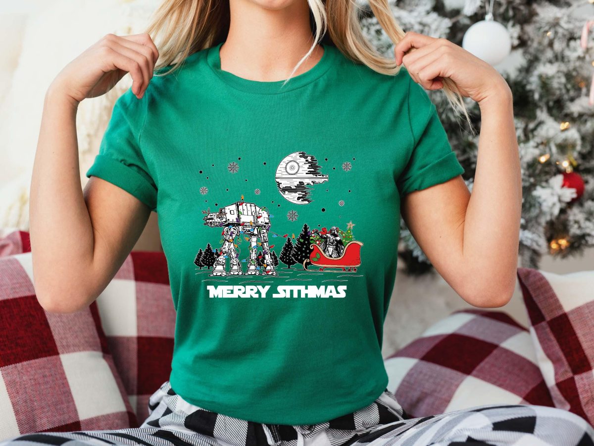 Galaxy Edge Merry Sithmas Shirt Star Wars Darth Vader Merry Christmas Sweatshirt Star Wars Characters Holiday T shirt Xmas Party Tee 5 scaled