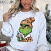 Grinch Boujee Christmas Sweatshirt Grinch Leopard Unisex Shirt Grinchmas Coffee Shirt Merry Grinchmas Tees Grinch Leopard Hoodie 3