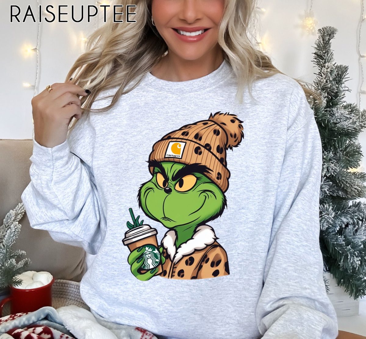 Grinch Boujee Christmas Sweatshirt Grinch Leopard Unisex Shirt Grinchmas Coffee Shirt Merry Grinchmas Tees Grinch Leopard Hoodie 3 scaled