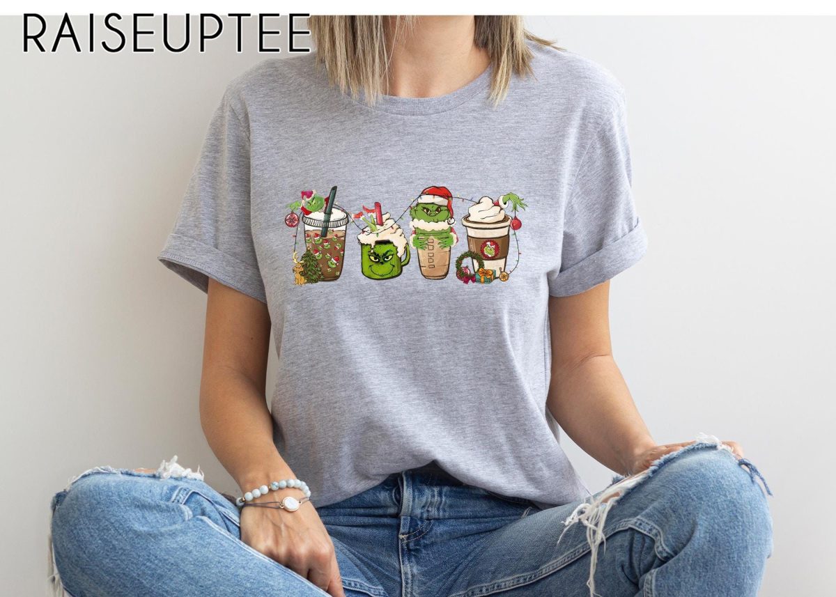 Grinch Christmas Coffee Sweatshirt Christmas Coffee Shirts Ugly Christmas T Shirt Xmas Hoodie Grinchmas Sweatshirt Coffee Lover Gift 3