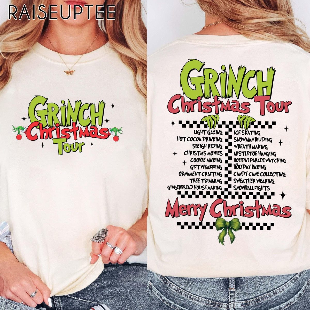 Grinch Christmas Tour Sweatshirt Mery Grinchmas Movie Sweatshirt Funny Grinch Movie Christmas Hoodie Christmas Gift For HerHim 4