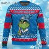 Grinch Coors Light Makes Me Happy Ugly Christmas Sweater 4 4