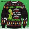 Grinch Fireball Whisky I Will Drink Here Or There Funny Xmas Sweaters result 3 3