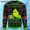 Grinch I Hate Morning And People Funny Ugly Christmas Sweaters For Men 4 4