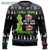 Grinch I Will Drink Coors Light Everywhere Ugly Christmas Sweater 2 2