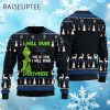 Grinch I Will Drink Michelob Ultra Everywhere Ugly Christmas Sweater 4 4