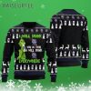 Grinch I Will Drink Pabst Blue Ribbon Everywhere Ugly Christmas Sweater 3 3