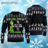 Grinch I Will Drink Pabst Blue Ribbon Everywhere Ugly Christmas Sweater 4 4