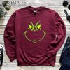 Grinch Smile Sweatshirt Grinchmas Sweatshirt Xmas Gift Hoodie Grinch Christmas Sweatshirt Funny Christmas Hoodie Family Movie Hoodie 3