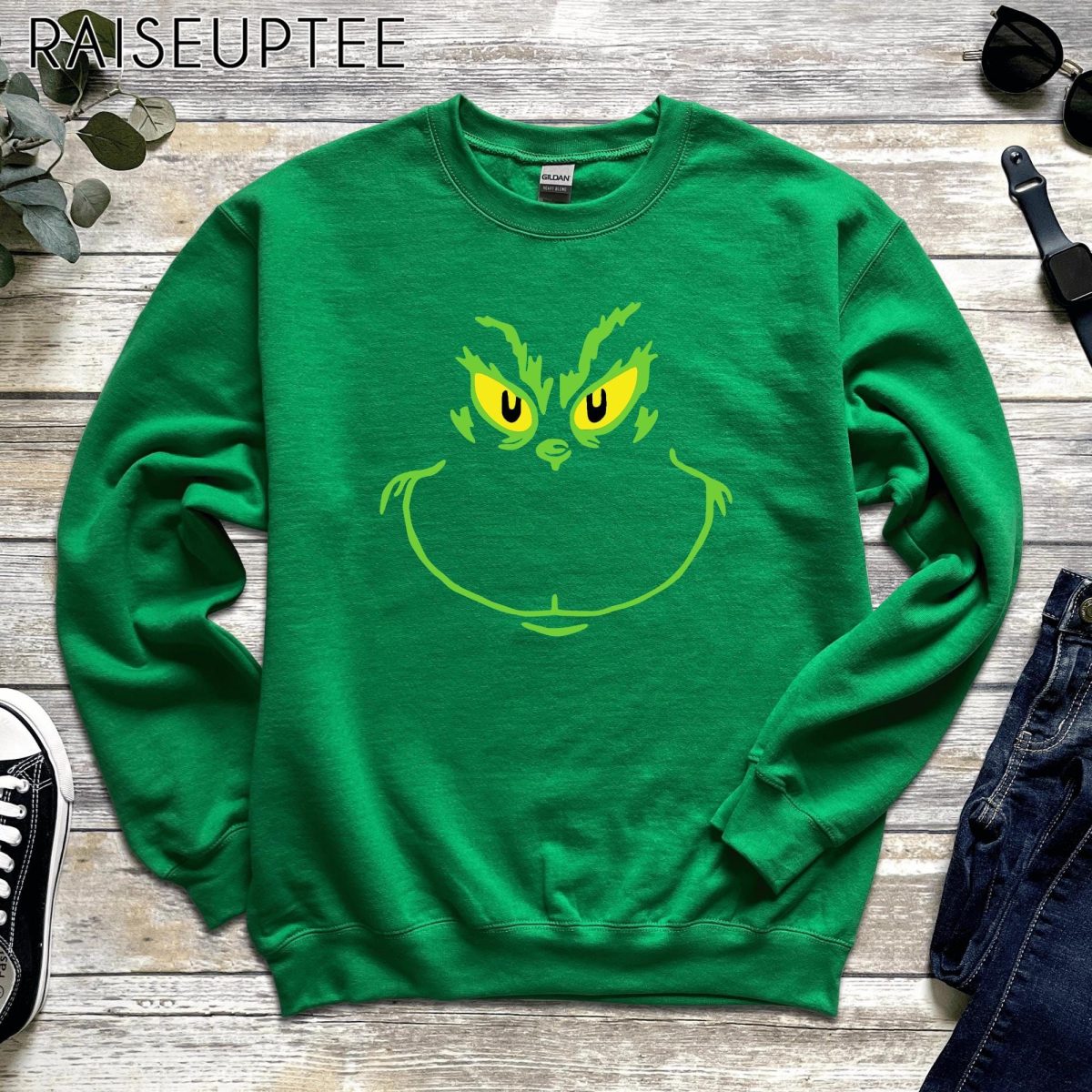 Grinch Smile Sweatshirt Grinchmas Sweatshirt Xmas Gift Hoodie Grinch Christmas Sweatshirt Funny Christmas Hoodie Family Movie Hoodie 4