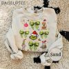 Grinchmas Coquette Bow Sweatshirt Green Fur Sweatshirt Santa Hat Sweatshirt Grinchmas Sweatshirt Christmas Lights Bow Funny Christmas 1