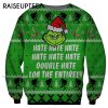 Hate Hate Hate Grinch Cute Ugly Christmas Sweaters 2 2