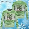 Hippity Hoppity Get The Fuck Off My Property Green Frog Christmas Sweater 4 4