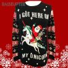 I Got Here On My Unicorn Christmas Sweater 5 5