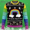 I Hate People Unicorn Ugly Christmas Sweater 3 3