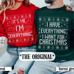 I Have Everything I Want Couples Christmas Sweater Best Couples Ugly Christmas Sweaters1