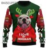 I Love My Hooman Dog Ugly Christmas Sweater 2 2