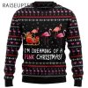 Im Dreaming Of A Pink Flamingo Ugly Christmas Sweater 2 2