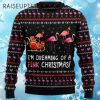 Im Dreaming Of A Pink Flamingo Ugly Christmas Sweater 4 4