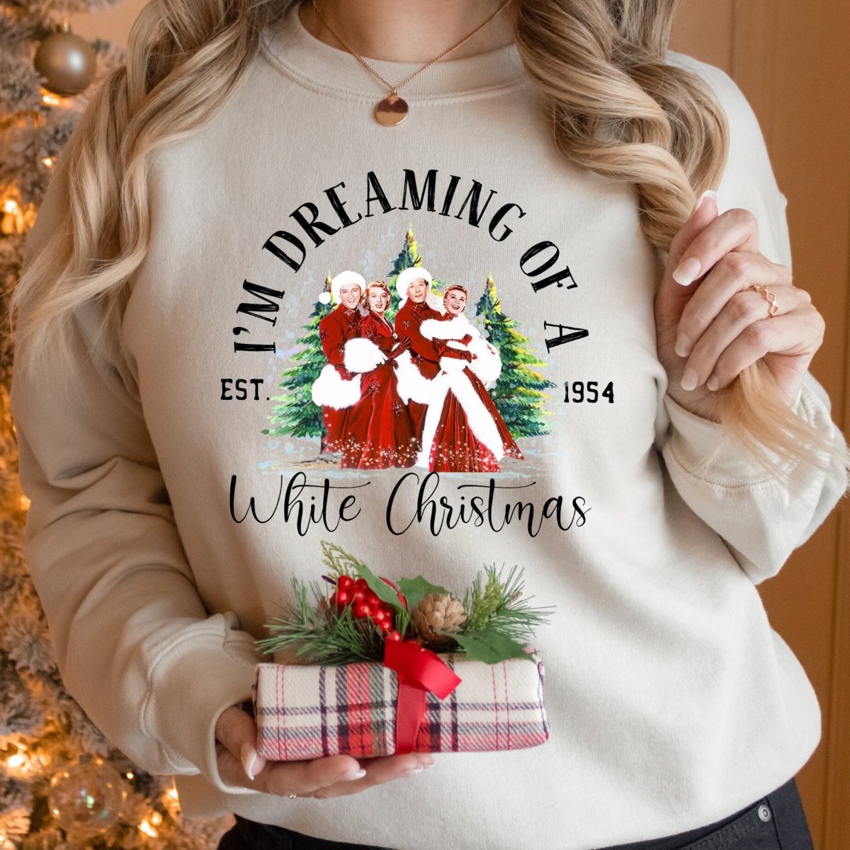 Im dreaming of a white christmas sweatshirts christmas white movie 1954 shirts christmas movie sweatshirts christmas songsweatshirts 1