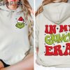 In My Grinch Era Christmas Hoodie and Sweatshirt Grinch Era two sided Sweatshirt Merry Grinchmas Sweater Retro Merry Christmas Hoodie 1