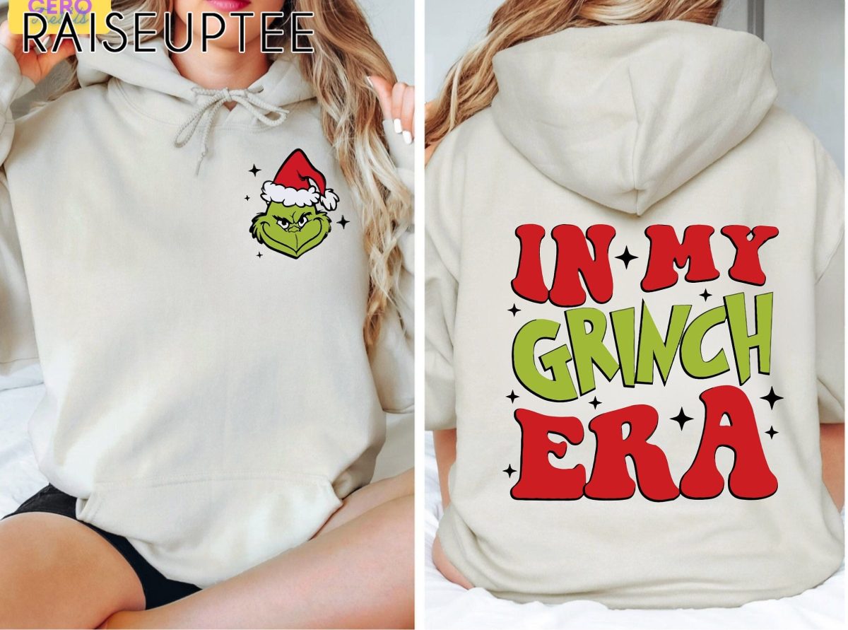 In My Grinch Era Christmas Hoodie and Sweatshirt Grinch Era two sided Sweatshirt Merry Grinchmas Sweater Retro Merry Christmas Hoodie 1