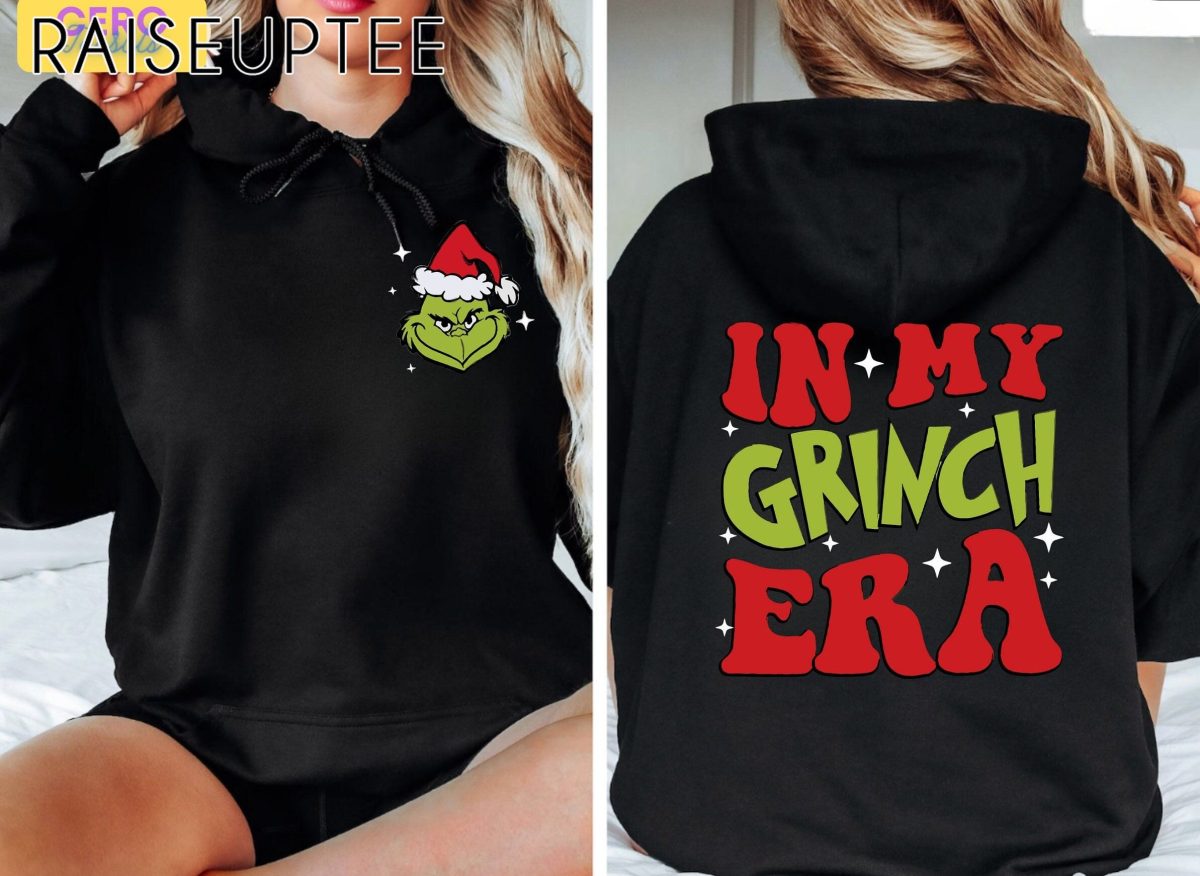 In My Grinch Era Christmas Hoodie and Sweatshirt Grinch Era two sided Sweatshirt Merry Grinchmas Sweater Retro Merry Christmas Hoodie 3