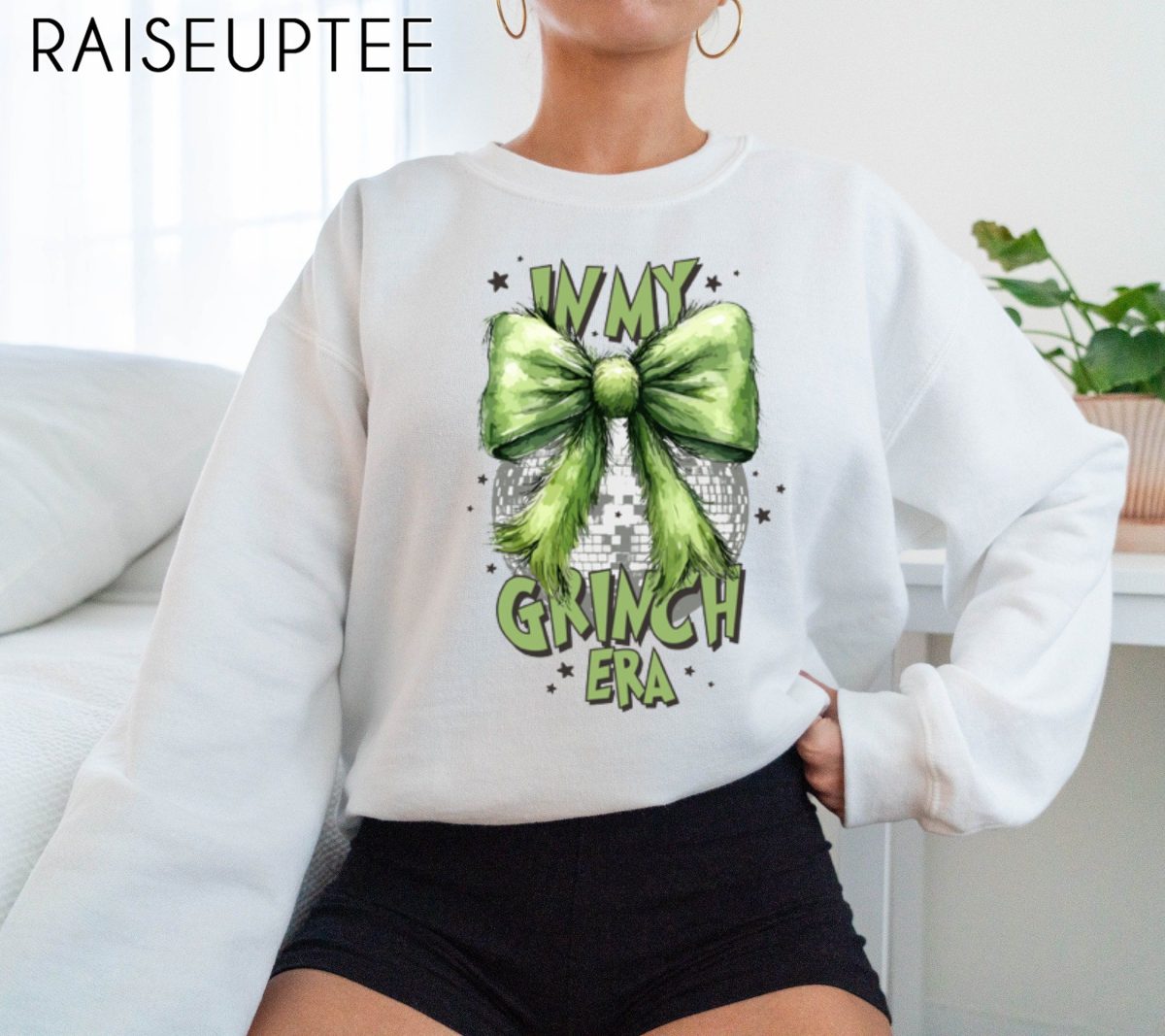 In My Grinch Era Sweatshirt Funny Grinch Sweatshirt Christmas Party Sweatshirt Grinchmas Sweatshirt Grinch Lovers Shirt AKR365 2