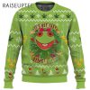 ItS Not Easy Being Green 420 Frog Christmas Ugly Sweater Frog Lover Christmas Sweater 2 2